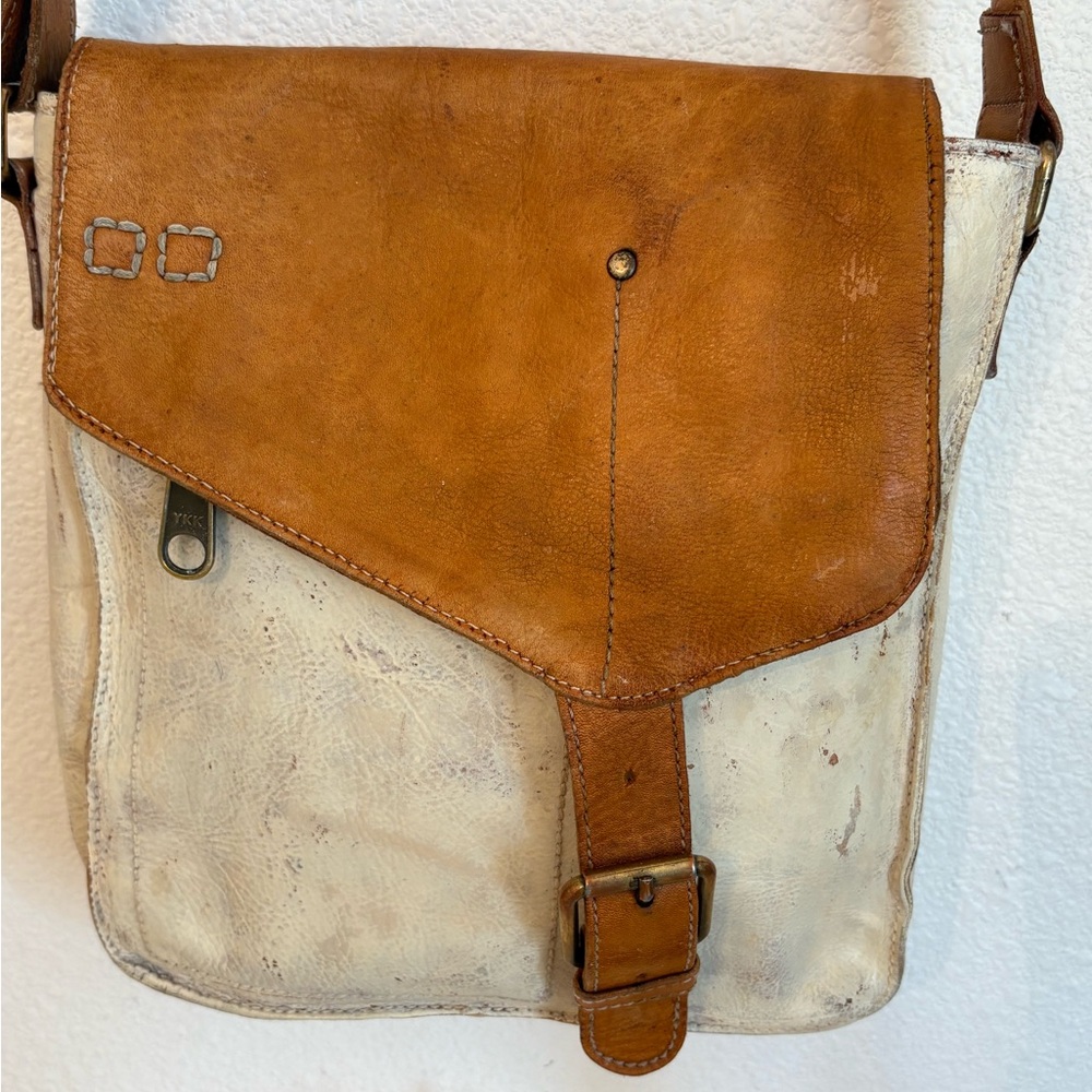 BED STU VENICE Two-Tone Leather Bag